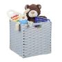 Foldable storage basket 31x32x30cm., gray