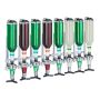 Beverage dispenser 73x36x11cm., black/silver color