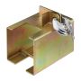 Trailer lock 16x17.5x11.5cm., gold/silver color