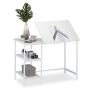 Drawing table with 3 shelves 75x110x55cm., white