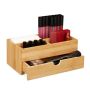 Makeup organizer with drawer 11x27x15cm., light brown
