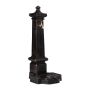 Garden fountain 100x38x47cm., dark brown/gold color