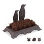 Shoe brush 17x24x14cm., brown/black