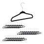 Clothes hangers 30pcs, black/silver color