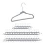 Clothes hangers 50pcs, gray/silver color