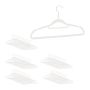 Clothes hangers 50pcs, white/silver color
