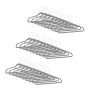 Clothes hangers 30pcs, gray/silver color