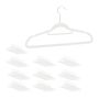 Clothes hangers 100pcs, white/silver color