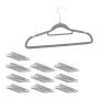 Clothes hangers 100pcs, gray/silver color