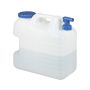 Water canister with faucet 37x38x20cm., white/blue