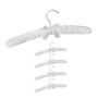 Clothes hangers 5 pcs., white/silver color