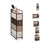Living room cabinet 84.5x20x49.5cm., beige/brown/light brown color
