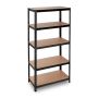 Storage shelf 180x90x45cm., light brown/black