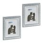 Set of 2 photo frames 26.5x21.5x2cm., silver color