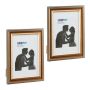 Set of 2 photo frames 36.5x26.5x2cm., gold color