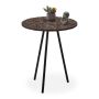 Side table 50x41cm., black/brown