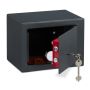 Safe with key, gray