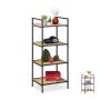 Living room shelf 95x39x32.5cm., light brown/black