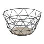 Fruit basket 14.5x28x28cm., black/light brown
