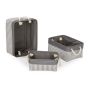 Set of 3 baskets, grey/white