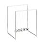 Newton's Cradle pendulum balls 13.5x11x10.5cm., silver color