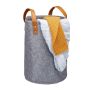 Laundry basket 45x30cm, 28L., dark gray/light brown