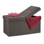 Folding bench 38.5x75.5x37.5cm., brown
