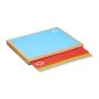 Set of 6 universal cutting boards 3x40.5x34cm., light brown/blue/red/green/orange/purple
