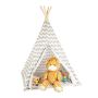 Children's playhouse "Teepee" 160x115x115cm., white/light gray