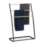 Towel rack 86x58x30cm., light brown/black
