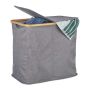 Laundry basket 50x54x33.5cm, 74L., gray/light brown