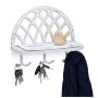 Wall shelf for keys 23x27x12cm., white/black