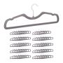 Clothes hangers 50pcs, gray/silver color