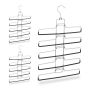 Trouser hangers 3 pcs., black/silver color