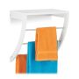 Towel holder 40x38x25cm., white/silver color