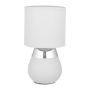 Table lamp 32.5x18cm., silver/gray color