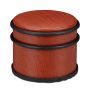 Door stop in wood look, red color