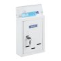 Mailbox 26.5x19x6.5cm., white