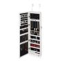 Hanging mirror 120x37x11.5cm., black/silver/white