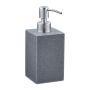 Liquid soap dispenser 17.5x7x8cm., gray/silver color
