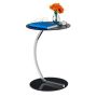 Side table 55x40cm., black/silver color