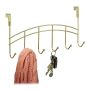 Door hanger with hooks, gold color