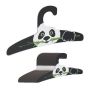 Clothes hangers 20pcs, black/white/green