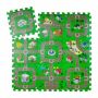 Play mat "Delionė" 1x31x31cm., green/gray