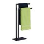 Towel rack 81x49x20cm., black