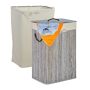 Laundry basket 66x44x34cm, 80L., gray/white