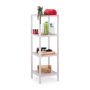 Bathroom shelf with 4 shelves 112x36x36cm., white