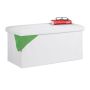 Folding bench 37.5x76.5x38.5cm., white