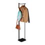 Clothes rack 173x30x25cm., black/brown