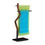Towel rack 85x43.5x20cm., white/brown